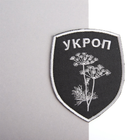 Шеврон нашивка на липучке IDEIA Батальон Укроп 8х10 см серый (2200004295732) - изображение 4