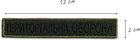 Шеврон 2 шт, нашивка на липучці IDEIA Тероборона напис, вишитий патч 2х12 см (2200004269313) - зображення 3