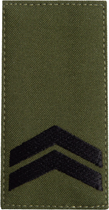 Шеврон нашивка на липучці IDEIA погон звання ЗСУ Капрал 5х10 см (2200004295602) - зображення 1