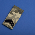 Шеврон нашивка на липучці IDEIA погон звання ЗСУ Капрал піксель 5х10 см (2200004296098) - зображення 4