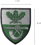 Шеврон на липучці IDEIA 61 окрема піхотна єгерська бригада 7х8 см зелений (2200004269979) - зображення 4