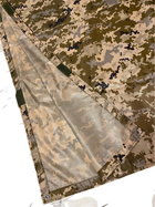 Дощовик пончо для військових, камуфляж піксель на липучках - зображення 9