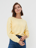 Sweter damski gruby Sinsay 8941E-10X S Żółty (5904020266765) - obraz 1