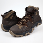 Шкіряні тактичні черевики OKSY TACTICAL Brown літні (сітка) 41 розмір - зображення 7