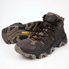 Шкіряні тактичні черевики OKSY TACTICAL Brown літні (сітка) 42 розмір - зображення 4