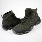 Шкіряні тактичні черевики OKSY TACTICAL Olive літні (сітка) 40 розмір - зображення 7