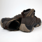 Шкіряні тактичні черевики OKSY TACTICAL Brown літні (сітка) 40 розмір - зображення 6
