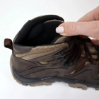 Кожаные тактические ботинки OKSY TACTICAL Brown летние (сетка) 46 размер - изображение 10