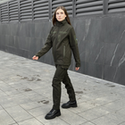 Куртка Pobedov Shadow с липучками женская Хаки S OWku2 877Skh - изображение 4