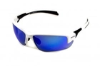 Окуляри захисні Global Vision Hercules-7 White (G-Tech blue) дзеркальні сині в білій оправі - зображення 4
