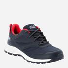Підліткові кросівки для хлопчика Jack Wolfskin Woodland Texapore Low K 4042162-8332 38 Темно синій/Червоний (4064993186864) - зображення 2