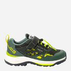 Buty sportowe chłopięce na rzepy Jack Wolfskin Villi Hiker Texapore Low K 4056831-4136 38 Zielone (4064993728941) - obraz 1