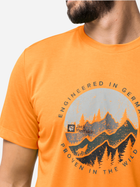 Koszulka dresowa męska Jack Wolfskin Hiking S/S T M 1808762-3285 S Pomarańczowa (4064993851984) - obraz 3