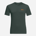 Koszulka dresowa męska Jack Wolfskin Hiking S/S T M 1808762-4161 2XL Zielona (4064993852080) - obraz 4