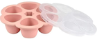 Pojemnik na porcje Beaba Multiportions Silicone Tray Pink silikonowy 6 x 90 ml (3384349125950) - obraz 1