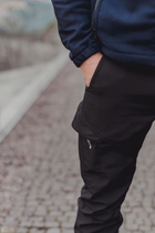 Тактичні штани SMILO cargo Softshell BLACK, S, Softshell - зображення 4