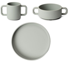 Набір силіконового посуду Everleigh & Me Children Tableware Set Charcoal 3 шт (5745000280186) - зображення 1