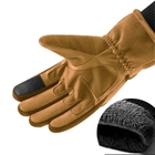 Полнопалые перчатки с флисом Eagle Tactical Песочный M (AW010721) - изображение 3