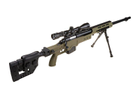Снайперська гвинтівка MB4411D - з оптикою і сошками - Olive [WELL] (для страйкболу) - зображення 6