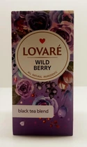Цейлонский черный чай Wild Berry Lovare Дикая ягода Ловаре 24 пакетики по 2г