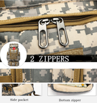 Военный Тактический Водонепроницаемый Штурмовой Рюкзак Большой Емкости U.S. Army M13P 70 л (Пиксель) - изображение 8