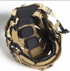 Подвесная система с защитными противоударными подушками для военного шлема койот - изображение 4