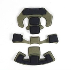 Підвісна система з захисними противоударними подушками для військового шолома олива - зображення 4