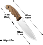 Компактный охотничий Нож из Углеродной Стали HK2 SSH BPS Knives - Нож для рыбалки, охоты, походов - изображение 3