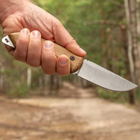 Компактный охотничий Нож из Углеродной Стали HK4 D2SH BPS Knives - Нож для рыбалки, охоты, походов - изображение 4
