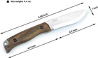 Компактный охотничий Нож из Углеродной Стали HK1 CSHF BPS Knives - Нож для рыбалки, охоты, походов - изображение 3