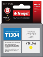 Tusz Activejet do Epson T1304 Supreme 18 ml Yellow (AE-1304N) - obraz 1