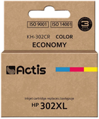 Tusz Actis do HP 302XL F6U67AE Premium 21 ml Cyan/Magenta/Yellow (KH-302CR) - obraz 1