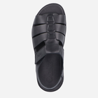 Sandały męskie skórzane RIEKER 24262-00 43 28 cm Czarne (4061811362868) - obraz 10