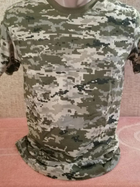 Військова футболка піксель, бавовняна футболка піксель, армійська футболка камуфляж ,Футболка піксель ЗСУ 60 - изображение 1