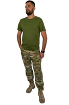 Тактическая футболка, Германия 100% хлопок, олива TST - 2000 - OL L