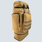 Армійський рюкзак тактичний 70 л Водонепроникний туристичний рюкзак. MJ-667 Колір: койот - зображення 8
