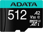 Karta pamięci ADATA MicroSDXC 512 GB + Adapter (AUSDX512GUI3V30SA2-RA1) - obraz 1