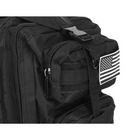 Тактический рюкзак спортивный туристический регулируемый для походов рыбалки 26 л 44х28х16 см (476486-Prob) Черный - изображение 4