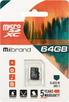 Карта памяти Mibrand microSDXC 64GB Class 10 (UHS-1) (1587)
