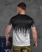 Тактическая мужская футболка Ukraine потоотводящая 2XL черно-белая (85567) - изображение 5