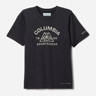 Koszulka młodzieżowa dla chłopca Columbia Mount Echo™ Short Sleeve Graphic Shirt 1989651009 159-167 cm (XL) Czarna (195980077255) - obraz 1