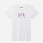 Koszulka młodzieżowa dla dziewczynki Columbia Mission Lake Short Sleeve Graphic Shirt 1989791105 159-167 cm (XL) Biała (195980282239) - obraz 1