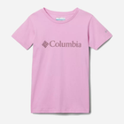Koszulka młodzieżowa dla dziewczynki Columbia Mission Lake Short Sleeve Graphic Shirt 1989791561 155-159 cm (L) Różowa (195980282345) - obraz 1