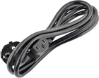Kabel zasilający Akyga Power IEC-C13 - IEC-C14 1.5 m Black (AK-PC-02A) - obraz 1
