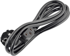 Kabel zasilający Akyga Power IEC-C13 - IEC-C14 1.5 m Black (AK-PC-02A) - obraz 1