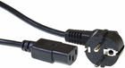 Kabel zasilający Digitus CEE 7/7 - IEC-C13 M/F 1.8 m Black (AK-440102-018-S) - obraz 1