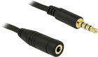 Kabel Delock Stereo Jack 3.5 mm 5 m Black (4043619846696)