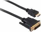 Kabel Delock HDMI - DVI-D 2 m Black (4043619856541) - obraz 1