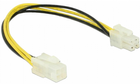 Kabel Delock Power 8-Pin EPS 2 x 4-Pin Molex 0.15 m Black (4043619834105) - obraz 1