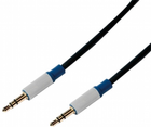Kabel Logilink Premium Mini Jack 3.5 mm M/M 1.5 m Black (4052792037203) - obraz 1